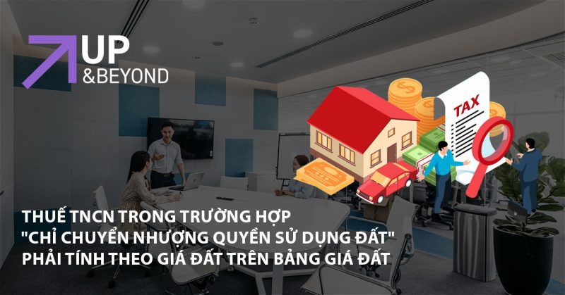 Thuế TNCN trong trường hợp "chỉ chuyển nhượng quyền sử dụng đất" phải tính theo giá đất trên Bảng giá đất